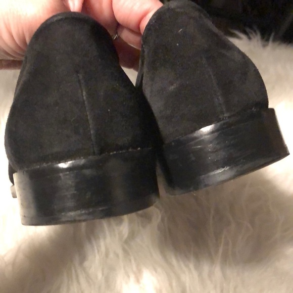 Aquatalia Black Suede Gilda Flats Size 6 1/2 - Picture 6 of 8